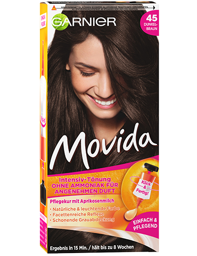 Garnier Movida 45 Dunkles Braun Produktverpackung Vorderseite
